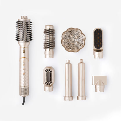 Enzo 7-in-1 Professional Multifunctional Hair Dryer, Volumizer, Air Curler & Straightening Set